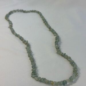 Raw Aquamarine Chip Necklace